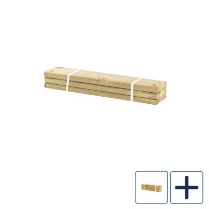 PLUS PIPE planker, 60 cm, trykimprægneret/nåletræ