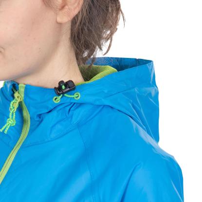 Trespass QIKPAC packaway regnjakke med pose, unisex, blå