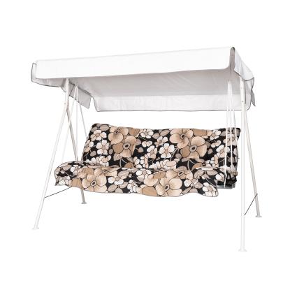 Varax Riviera 3 personers hængesofa, sort/beige-blomstret
