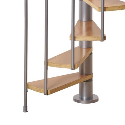 DOLLE Calgary spindeltrappe, Ø140 cm, grå