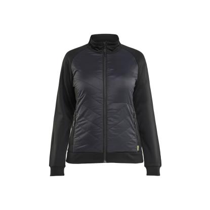 Blåkläder 3419 dame hybrid sweatshirt, sort/mørk grå