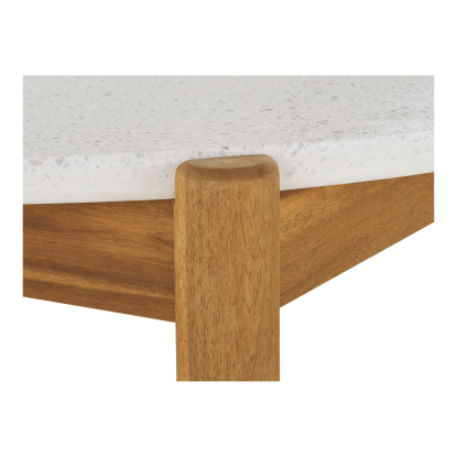 Terracina havebord med terrazzo bordplade, akacie, Ø120 cm