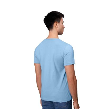 ID T-TIME® 0514 T-shirt med v-hals, lys blå