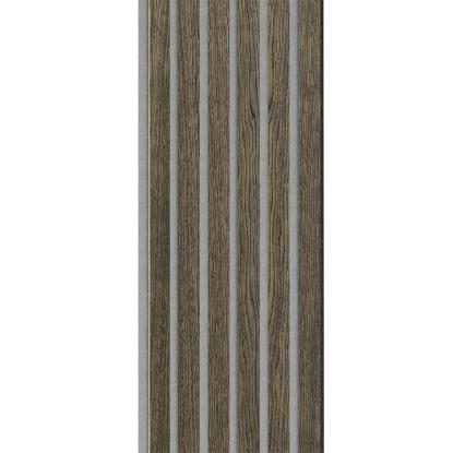 I-Wood Basic Original akustikpanel, sort olieret, grå filt og sort kerne, egefiner, 17 x 300 mm 