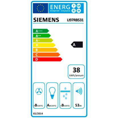 Siemens iQ300 skabsintegreret emhætte LI97RB531, sølv, 90 cm