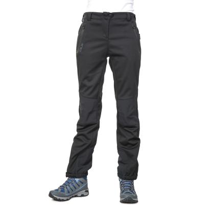 DLX SOLA softshell vandrebukser, vandtætte, dame, sort