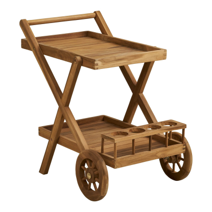 Pasaku serveringsvogn, teak, 86 cm