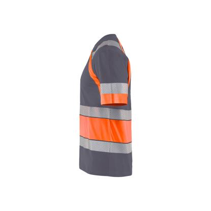 Blåkläder 3421 high vis t-shirt, mellemgrå/hi-vis orange