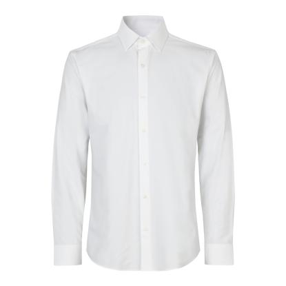 Seven Seas S51 hybridskjorte, slim, hvid