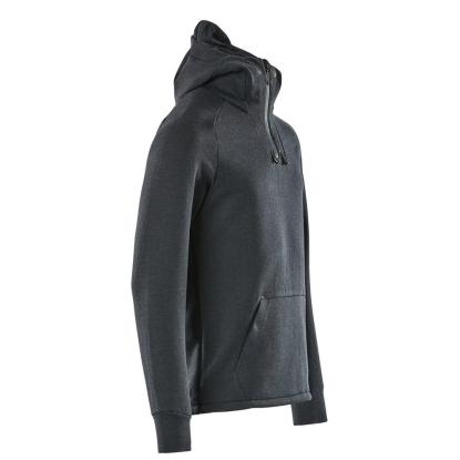**UDGÅET** MASCOT ADVANCED hættetrøje med kort lynlås, mørk marine/sort