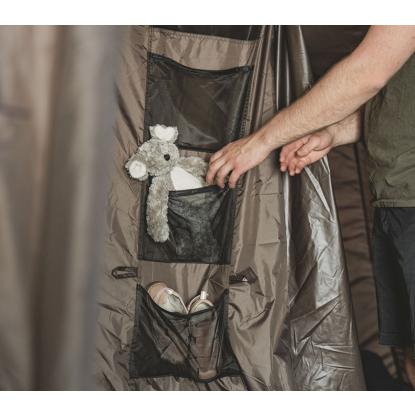 easy camp Brimnes 5 Air tunneltelt til 5 personer, brun
