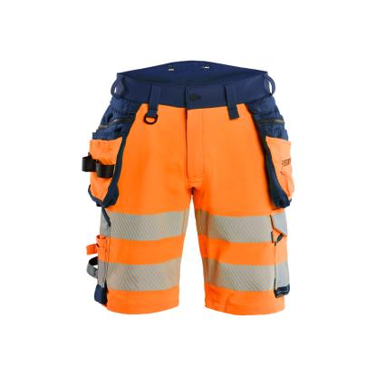Blåkläder 1120 high vis shorts 4-vejs stretch, hi-vis orange/marineblå