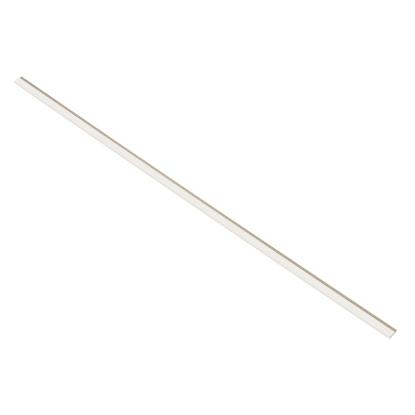 I-Wood afslutningsliste til akustikpanel, hvidmalet, beige filt og lys kerne, folie, 16 x 42 mm