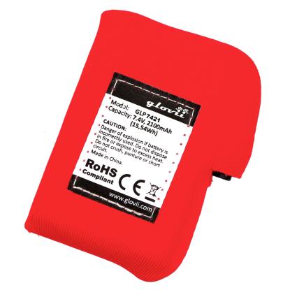 Glovii batteri til handsker og hue med varme, GLP7421, 2100 mAh