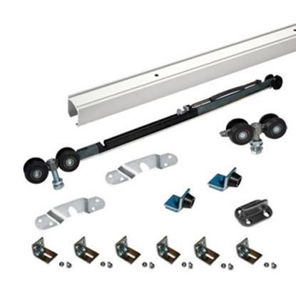 SVALK RollLock skydedørsbeslagsæt inkl. 2 meter skinne og softclose, maks. 40 kg