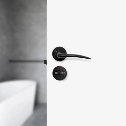 Beslag Design Form toiletlås, mat sort