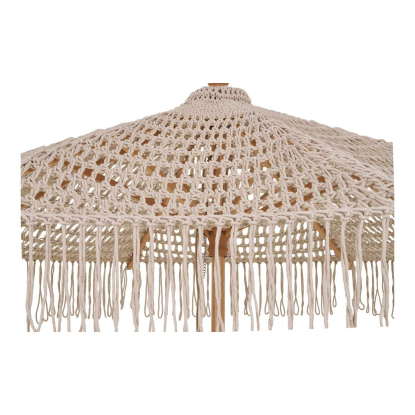 Martos hæklet parasol med cover, beige, Ø250 cm
