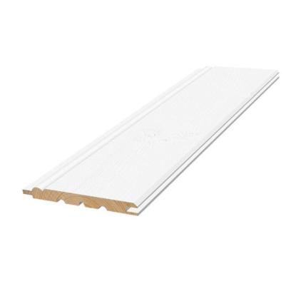 Frøslev TGV 4019 Perlestaf lofts-og vægprofil med faset endenot, 19 x 125 x 4200 mm, A-kvalitet fyr, hvid