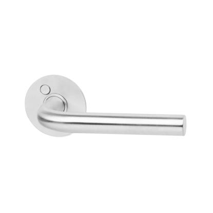 Habo 316-2 dørgreb med roset, 120 mm, børstet syrefast rustfrit stål