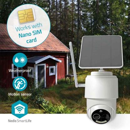 Nedis SmartLife udendørskamera med 4G og solpanel