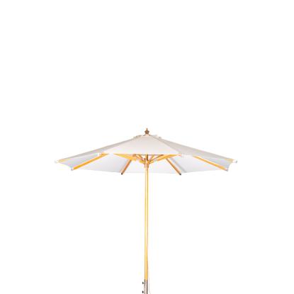 Venture Design Naxos parasol, bøg, natur/hvid, Ø300 cm