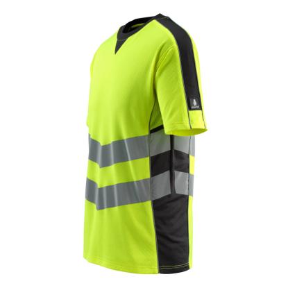 MASCOT SAFE SUPREME Sandwell T-shirt, hi-vis gul/sort