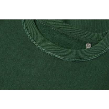 ID 0682 sweatshirt, økologisk, flaskegrøn