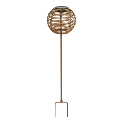 Carlisle LED lampe med solcelle, genopladelig, H70,5 cm, natur