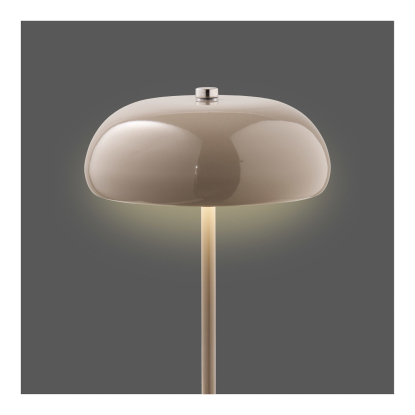 Margate LED bordlampe, genopladelig, H23 cm, taupe