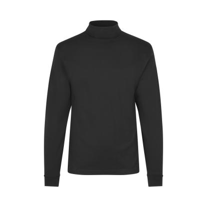 ID T-TIME® 0546 T-shirt med rullekrave, sort