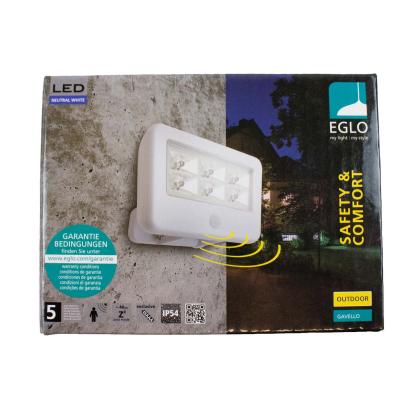 EGLO Gavello væg LED batterilampe med sensor hvid
