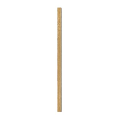 I-Wood afslutningsliste til 3-lamel akustikpanel, klar olieret, grå filt og sort kerne, egefiner, 17 x 92 mm
