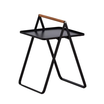 Venture Design Clarin sidebord, stål, sort, 42,5 x 42,5 cm