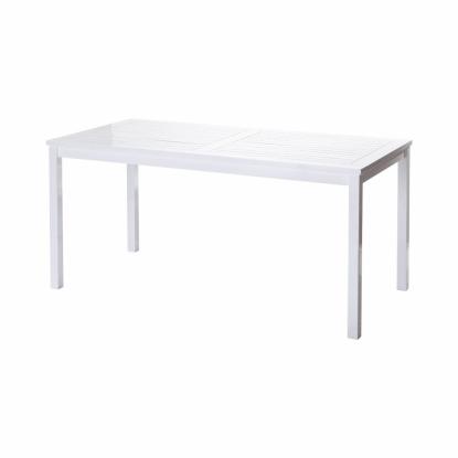 Cinas Rosenborg havebord, hvid, PU, 165 x 80 cm