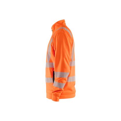 Blåkläder 3563 high vis sweatshirt full zip, hi-vis orange