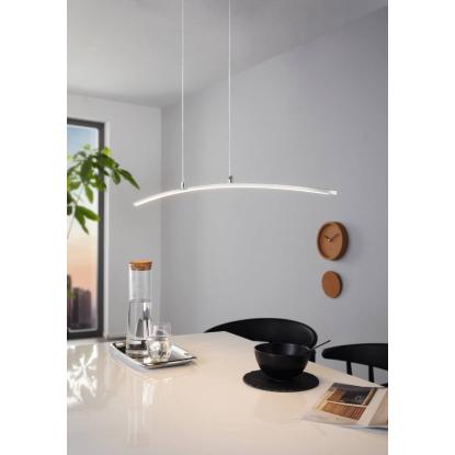 EGLO LASANA LED langbordspendel, L90 cm, dæmpbar, krom