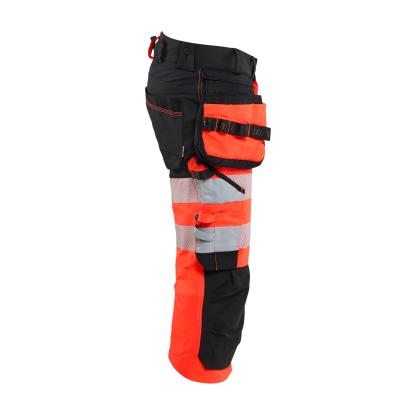 Blåkläder 1123 high vis knickers 4-vejs stretch, hi-vis rød/sort