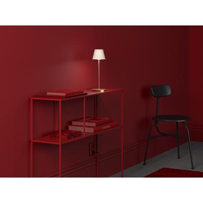 Herstal Gil bordlampe, G9, satin messing