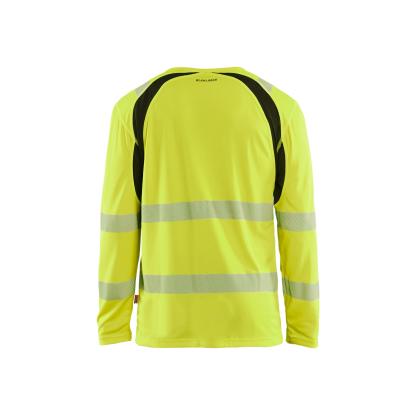 Blåkläder 3599 high vis t-shirt lang ærme, hi-vis gul/sort