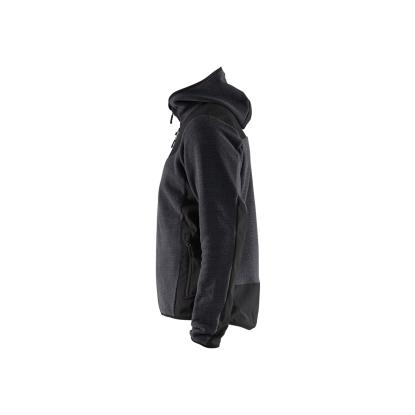 Blåkläder 5940 strikket jakke med softshell, antracitgrå/sort