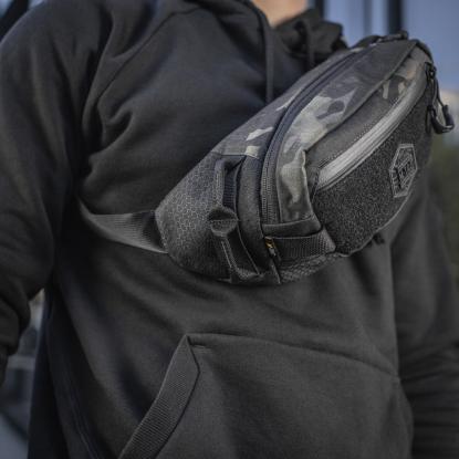 M-TAC Elite Hex bæltetaske, sort multicam/sort