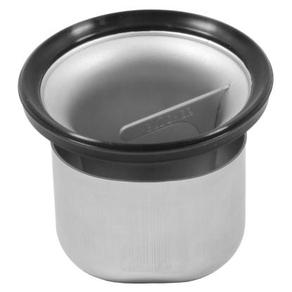 BLÜCHER todelt indbygningsvandlås, 50 mm vandhøjde, rustfrit stål, Ø85 mm