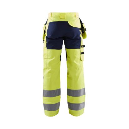 Blåkläder 1552 high vis buks med stretch, hi-vis gul/marineblå