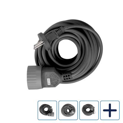 E-Line kabelsæt uden jord, 2 x 1,5 mm², sort