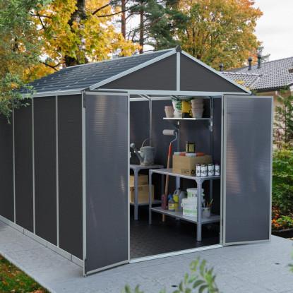 Palram - Canopia skur Rubicon 7,2 m2. mørkegrå