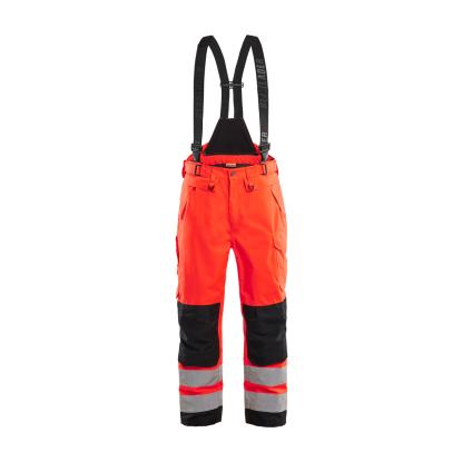 Blåkläder 1867 high vis skalbuks, hi-vis rød/sort
