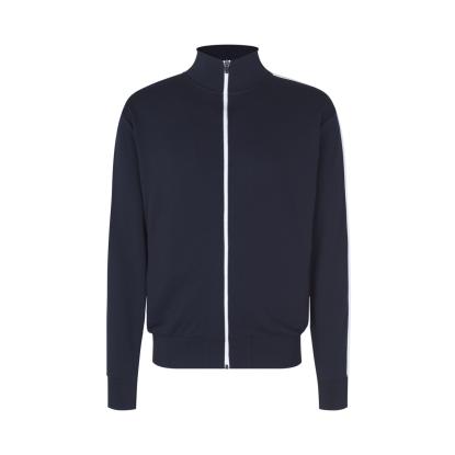 ID 0626 sweat cardigan med kontrast, navy