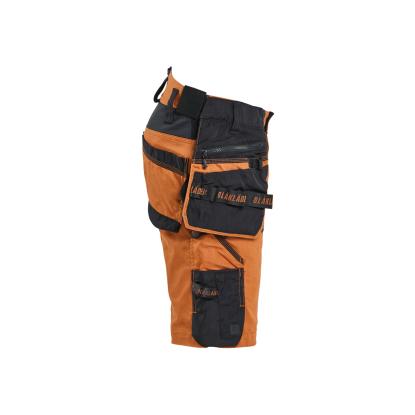 Blåkläder 1972 striker håndværkershorts med stretch, rust/sort 