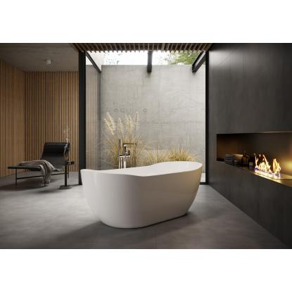 Houco Inverto Spa fritstående badekar inkl. bundventil, premium akryl, 10 års garanti - 80 x 180 cm