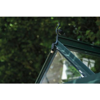 Halls Icon 6 drivhus 6,1 m², grøn, 3 mm hærdet glas